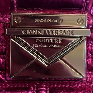 Versace Couture Metallic Pink Quilted Leather Handbag (2011)